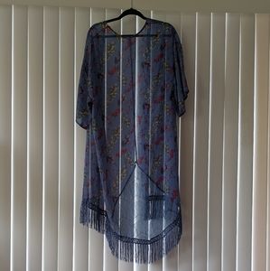 Floral Cover Up with Lace detail
